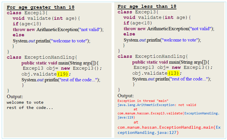 Checked Exceptions Vs. Unchecked Exceptions in Java - java4coding